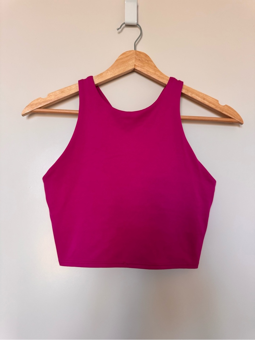 Athleta Magenta High-Neck Cropped Tank